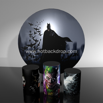 batman Metal round backdrop stand cover for party